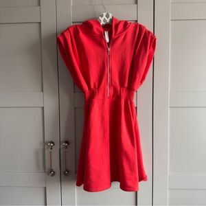 Daily Practice Half-Zip Hoodie Sporty Mini Dress